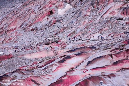 Red landscape from the series Changing Landscapes, 2023